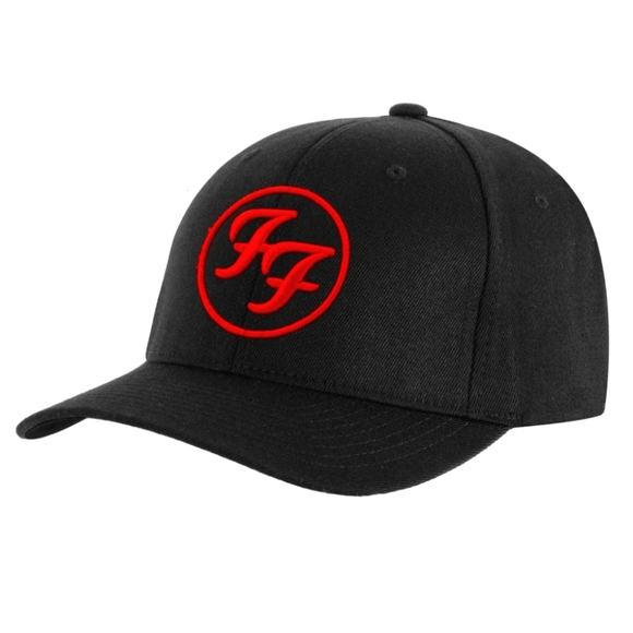 Foo Fighters Embroidered Red & Black Logo Hat - Picture 1 of 3